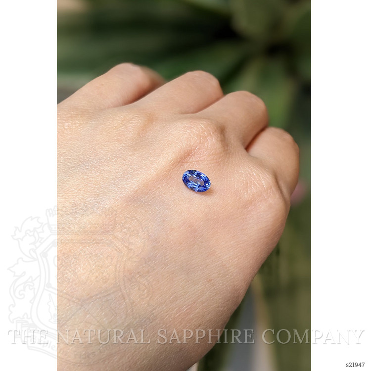 0.87 Ct. Blue Sapphire from Ceylon (Sri Lanka)