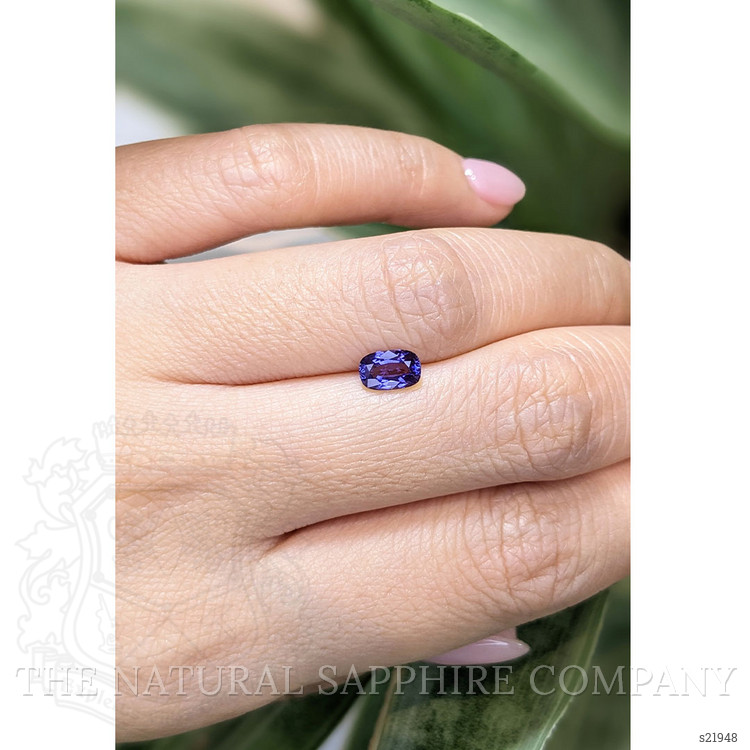 0.84 Ct. Purplish Blue Sapphire from Ceylon (Sri Lanka)