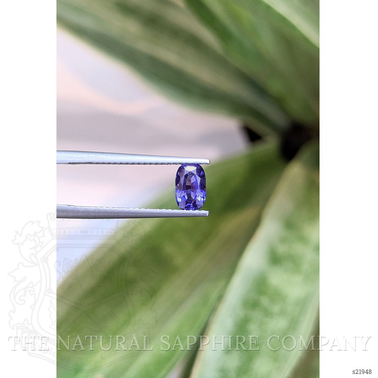 0.84 Ct. Purplish Blue Sapphire from Ceylon (Sri Lanka)