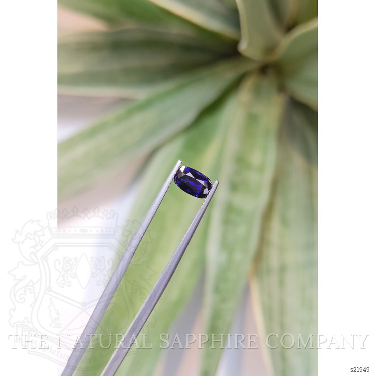 0.91 Ct. Blue Sapphire from Ceylon (Sri Lanka)