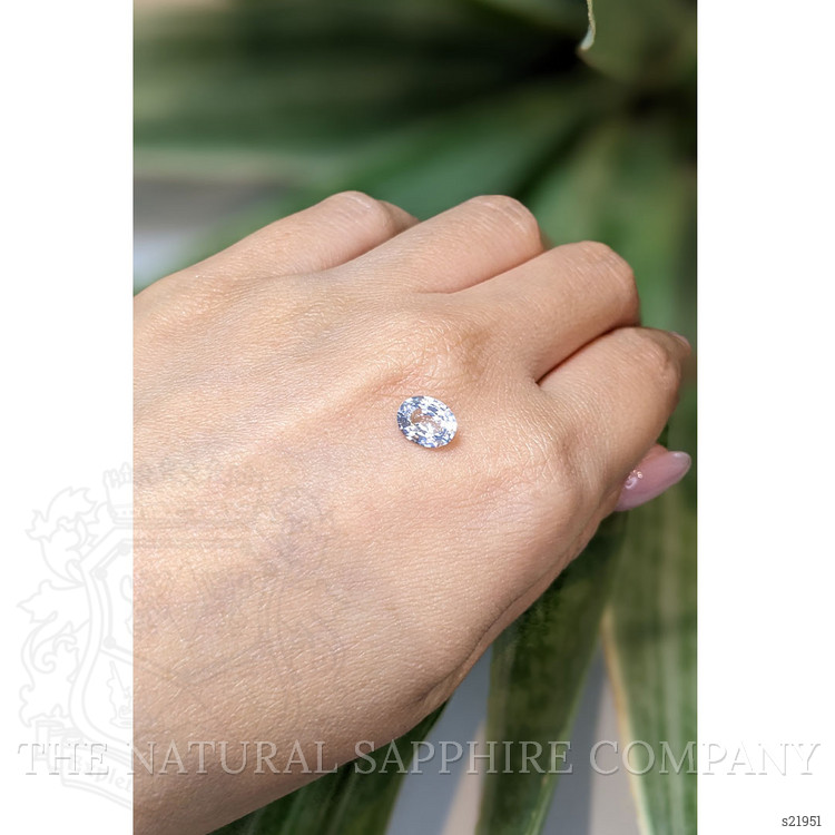 1.52 Ct. White Sapphire from Ceylon (Sri Lanka)