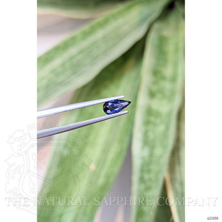 0.72 Ct. Blue Sapphire from Ceylon (Sri Lanka)