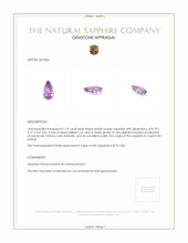 1.19 Ct. Sapphire from Ceylon (Sri Lanka) Appraisal