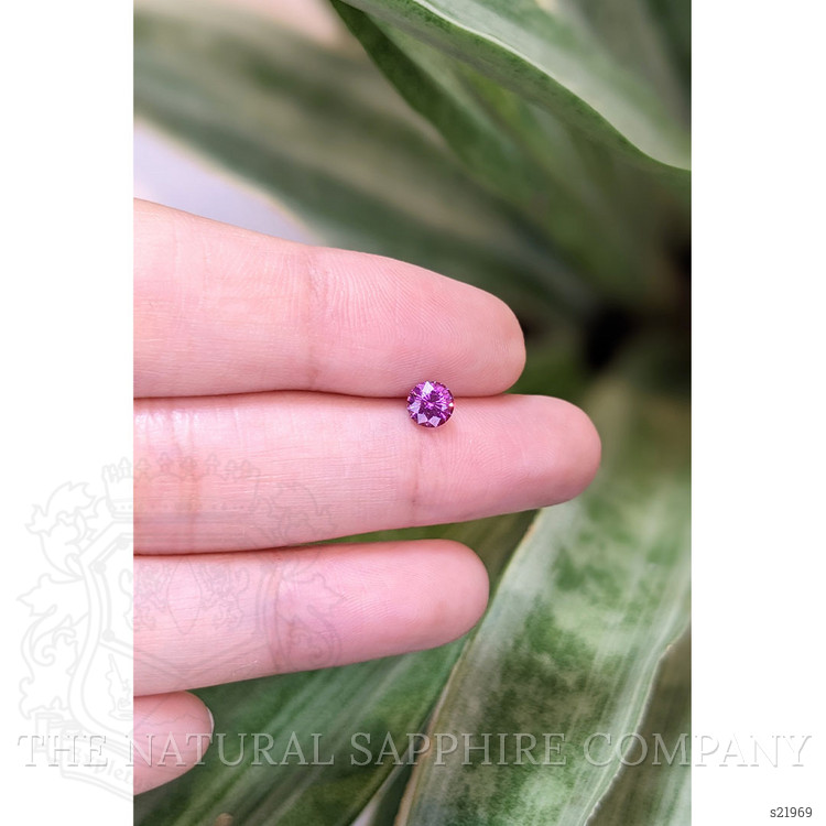 0.61 Ct. Purplish Pink Sapphire from Ceylon (Sri Lanka)