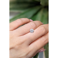 1.40 Ct. White Sapphire from Ceylon (Sri Lanka) Life Style