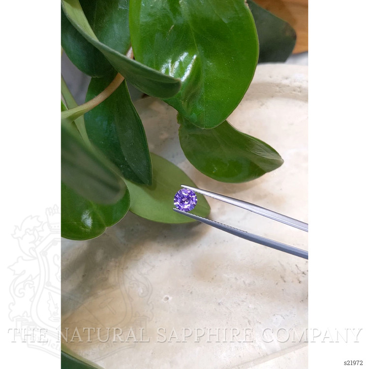 0.77 Ct. Violet Sapphire from Ceylon (Sri Lanka)