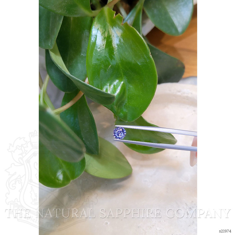 0.84 Ct. Purplish Blue Sapphire from Ceylon (Sri Lanka)