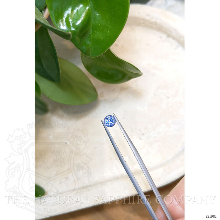 0.71 Ct. Blue Sapphire from Ceylon (Sri Lanka)