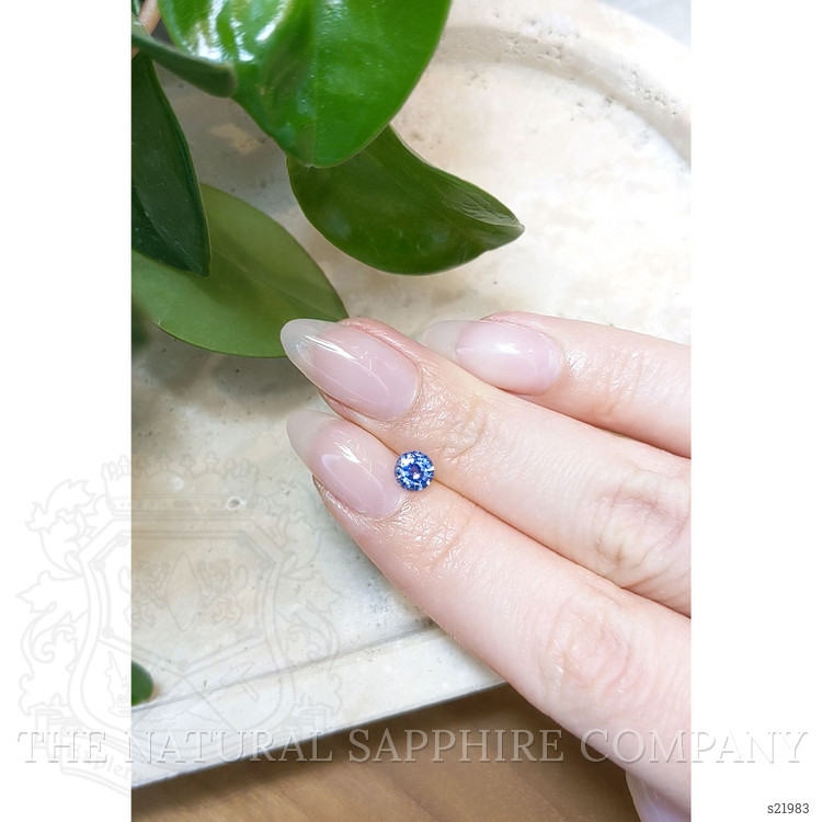 0.59 Ct. Blue Sapphire from Ceylon (Sri Lanka)