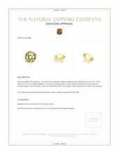 1.24 Ct. Yellow Sapphire from Ceylon (Sri Lanka) Appraisal