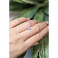 0.83 Ct. White Sapphire from Ceylon (Sri Lanka) Life Style