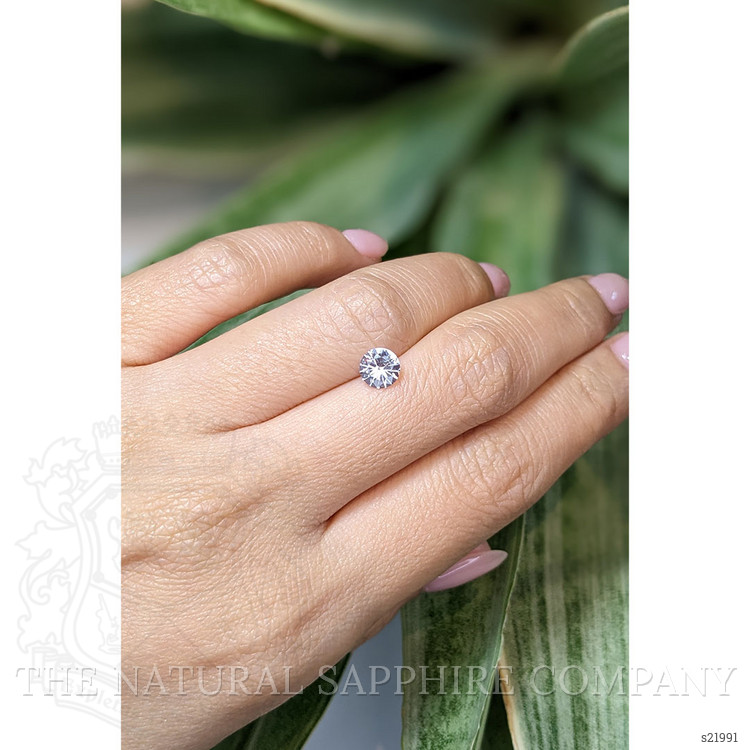 0.83 Ct. White Sapphire from Ceylon (Sri Lanka)