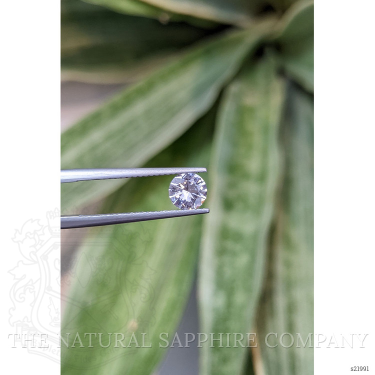 0.83 Ct. White Sapphire from Ceylon (Sri Lanka)