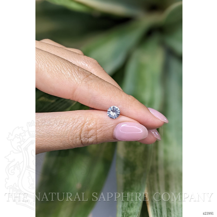 0.83 Ct. White Sapphire from Ceylon (Sri Lanka)