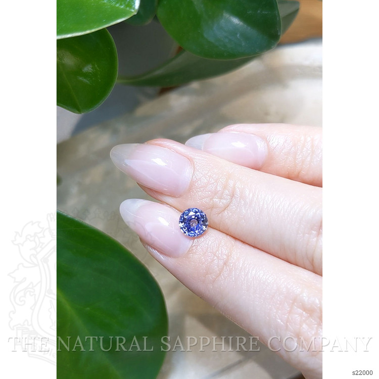 1.23 Ct. Purplish Blue Sapphire from Ceylon (Sri Lanka)