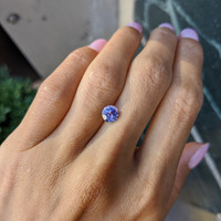 1.22 Ct. Purplish Pink Sapphire from Ceylon (Sri Lanka) Life Style