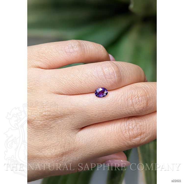0.75 Ct. Purple Sapphire from Ceylon (Sri Lanka)