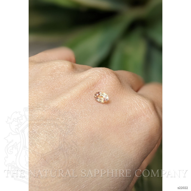 0.52 Ct. Peach Sapphire from Ceylon (Sri Lanka)