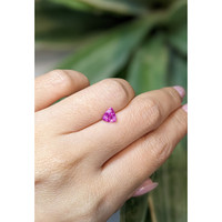 0.79 Ct. Purplish Pink Sapphire from Ceylon (Sri Lanka) Life Style