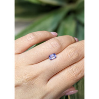 1.14 Ct. Violet Sapphire from Ceylon (Sri Lanka) Life Style