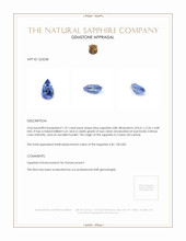 1.41 Ct. Sapphire from Ceylon (Sri Lanka) Appraisal
