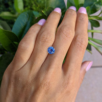 1.40 Ct. Violet Sapphire from Ceylon (Sri Lanka) Life Style