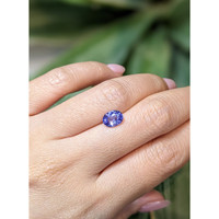 1.65 Ct. Violet Sapphire from Ceylon (Sri Lanka) Life Style