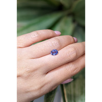 1.57 Ct. Purplish Blue Sapphire from Ceylon (Sri Lanka) Life Style