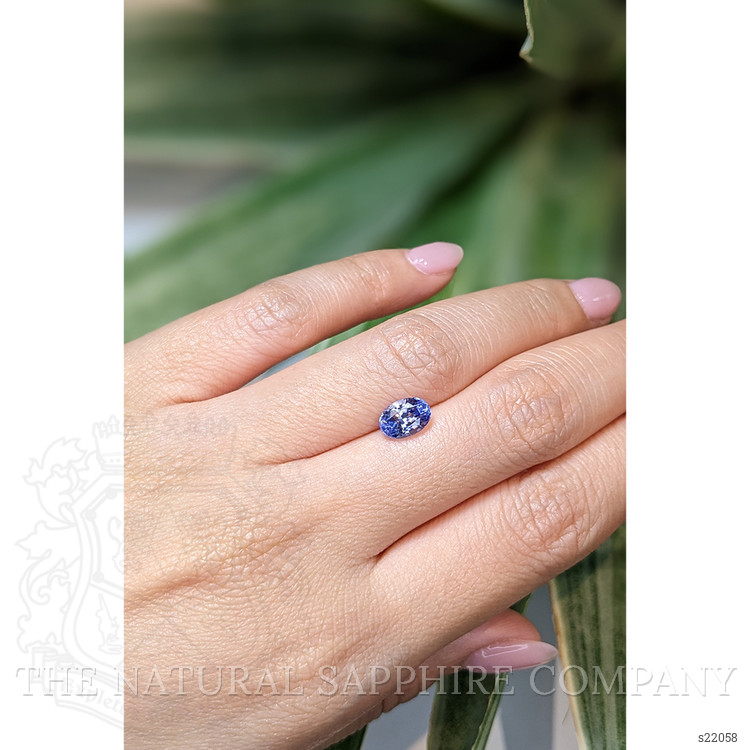 1.72 Ct. Blue Sapphire from Ceylon (Sri Lanka)