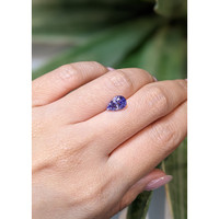 2.19 Ct. Violet Sapphire from Ceylon (Sri Lanka) Life Style