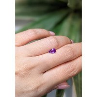 0.86 Ct. Purple Sapphire from Ceylon (Sri Lanka) Life Style