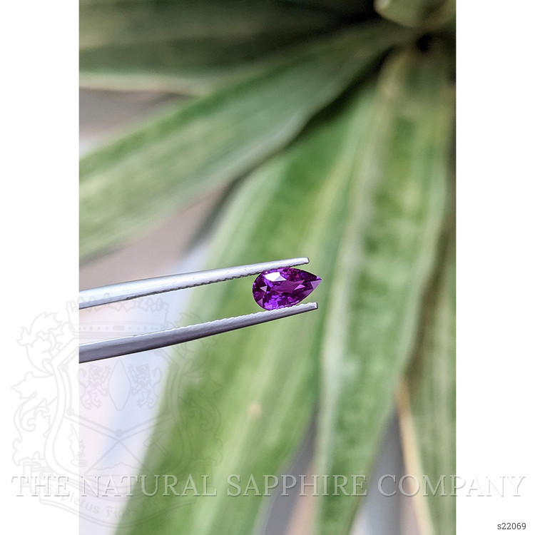0.86 Ct. Purple Sapphire from Ceylon (Sri Lanka)