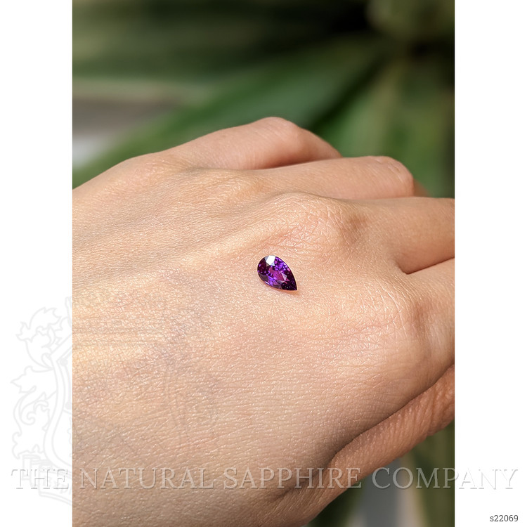 0.86 Ct. Purple Sapphire from Ceylon (Sri Lanka)
