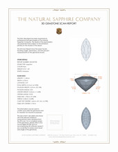1.28 Ct. Sapphire from Ceylon (Sri Lanka) 3 D Scan Report