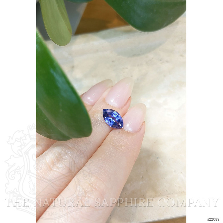 2.90 Ct. Blue Sapphire from Ceylon (Sri Lanka)