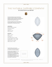 2.90 Ct. Blue Sapphire from Ceylon (Sri Lanka) 3 D Scan Report