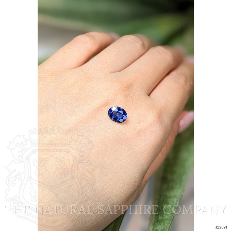 1.86 Ct. Blue Sapphire from Ceylon (Sri Lanka)
