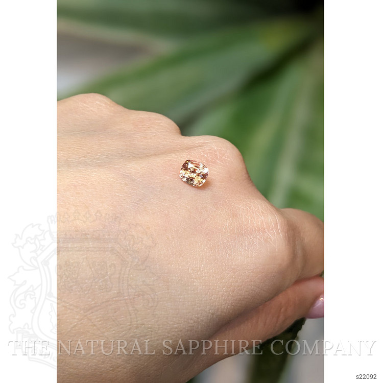 1.17 Ct. Peach Sapphire from Ceylon (Sri Lanka)
