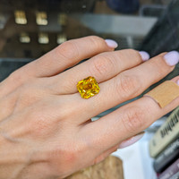 5.53 Ct. Yellow Sapphire from Ceylon (Sri Lanka) Life Style