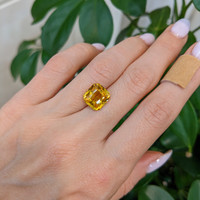 5.53 Ct. Yellow Sapphire from Ceylon (Sri Lanka) Life Style