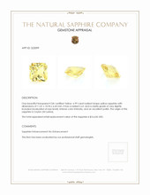 6.99 Ct. Yellow Sapphire from Ceylon (Sri Lanka) Appraisal