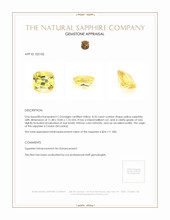 8.35 Ct. Yellow Sapphire from Ceylon (Sri Lanka) Appraisal