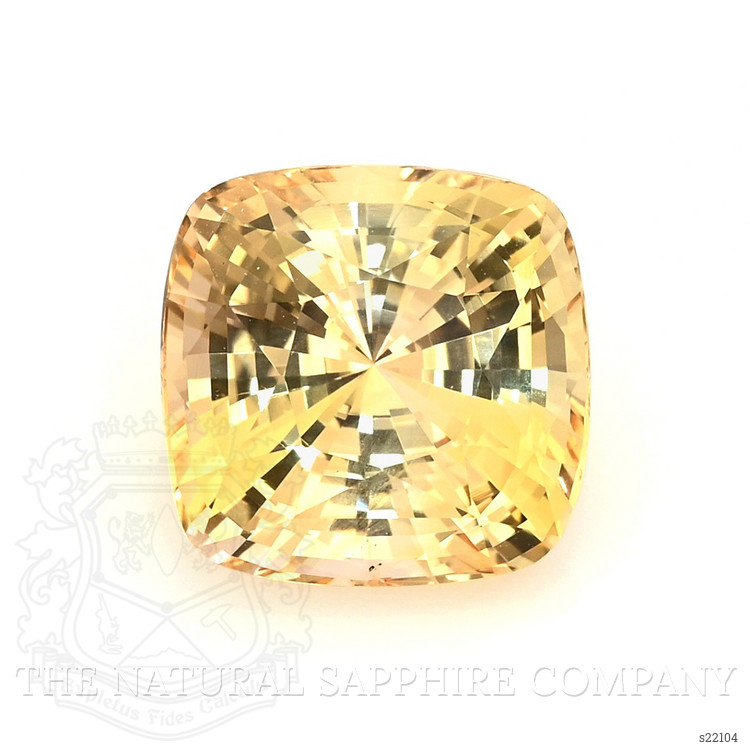 7.95 Ct. Orangish Yellow Sapphire from Ceylon (Sri Lanka)
