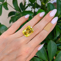 29.17 Ct. Yellow Sapphire from Ceylon (Sri Lanka) Life Style