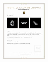 1.26 Ct. Sapphire from Ceylon (Sri Lanka) Appraisal