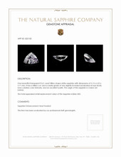 0.61 Ct. Sapphire from Ceylon (Sri Lanka) Appraisal