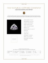 0.61 Ct. Sapphire from Ceylon (Sri Lanka) Scan Report