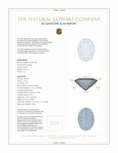 0.61 Ct. Sapphire from Ceylon (Sri Lanka) 3 D Scan Report