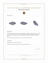 6.36 Ct. Sapphire from Ceylon (Sri Lanka) Appraisal