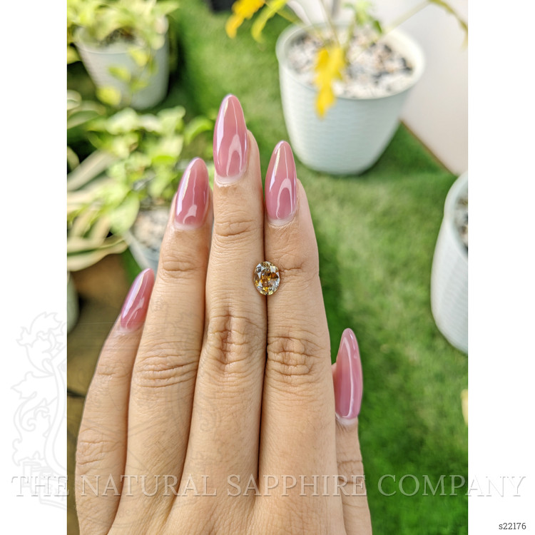 1.69 Ct. Bi Color Sapphire from Ceylon (Sri Lanka)